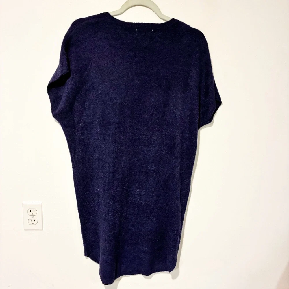 Softies‎ V-Neck Dark Blue Cozy Cloud Caftan Women Small/Medium Lounge Sleepwear